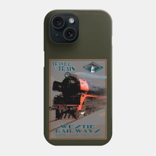 Retro Steam Rail Travel_02 Phone Case