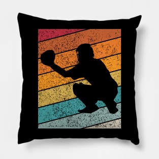 Baseball 2 Outdoor Sports Retro Sunset Design Pillow