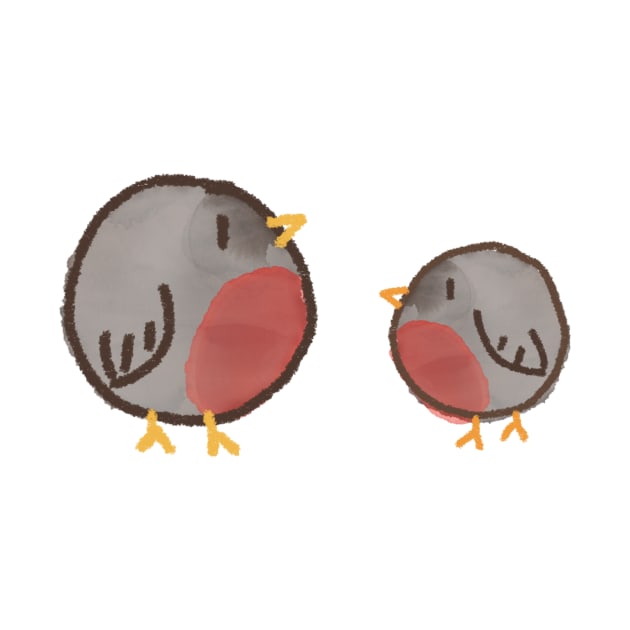 Chonky Robins by silverxsakura