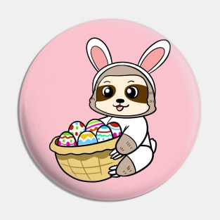 Easter Sloth Pin