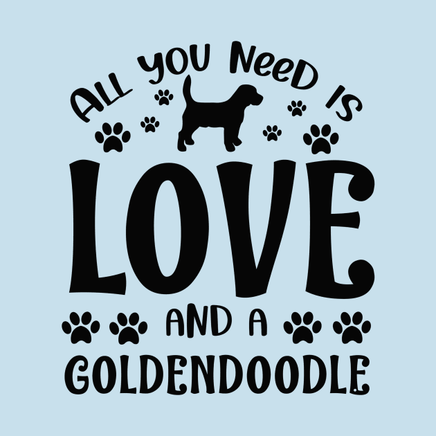 All you need is love and a Goldendoodle by BlackCatArtBB