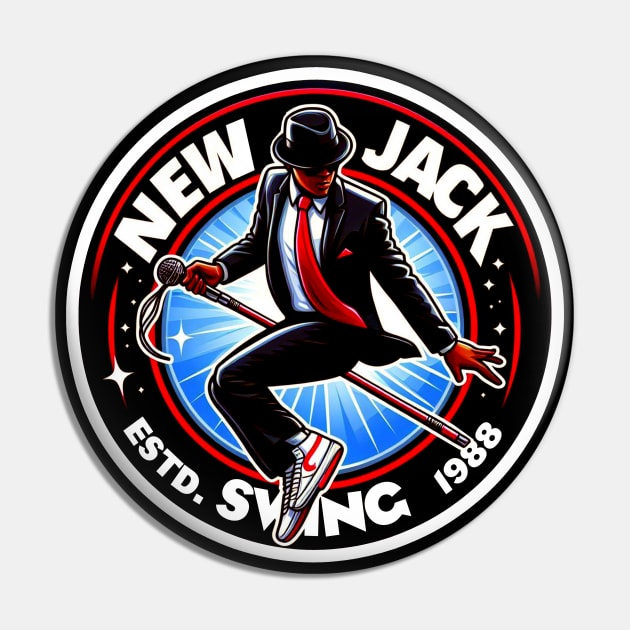 New Jack Swing V2 Pin by PopCultureShirts