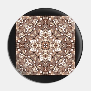 Arabic ornate square pattern Pin