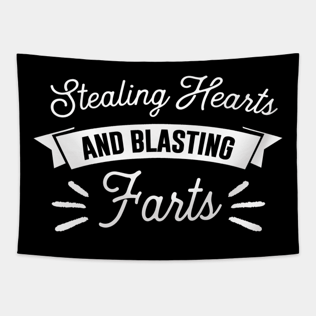 Stealing Hearts & Blasting Farts Tapestry by pako-valor