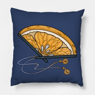 Orange Slice Folding Fan Pillow