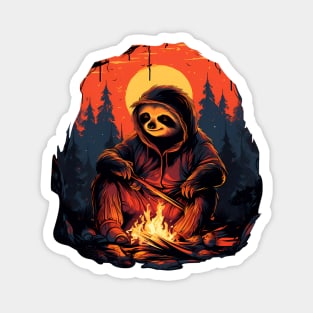 Campfire Sloth Magnet