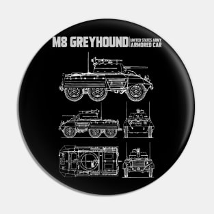 M8 GREYHOUND ARMORED CAR Pin