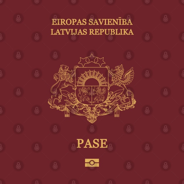 Latvia passport by Travellers