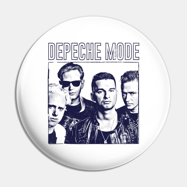 Depeche Mode - Vintage 80s Aesthetic Original Design Pin by DankFutura
