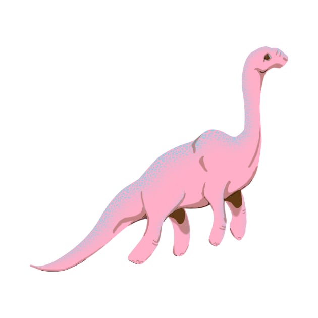 Daydreaming Dinosaur (pink) by Sinzh