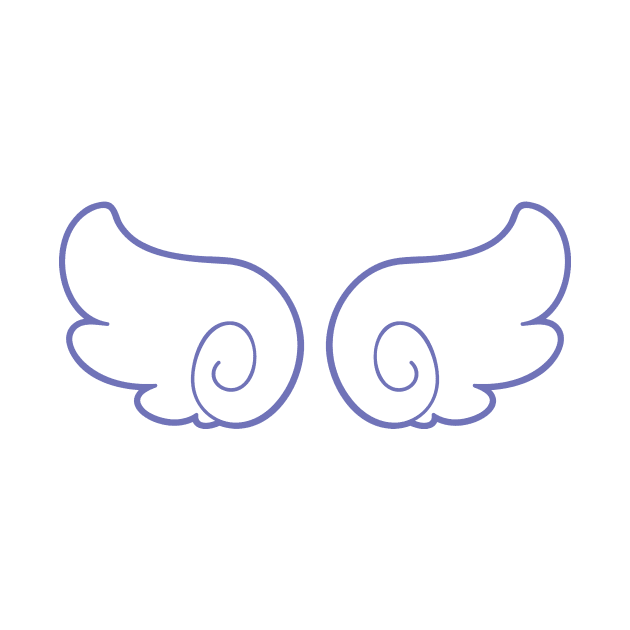 White and Blue Anime Wings by saradaboru