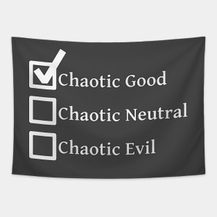 Chaotic Good DND 5e Pathfinder RPG Alignment Role Playing Tabletop RNG Checklist Tapestry