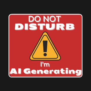 Do Not Disturb Im AI Generating T-Shirt