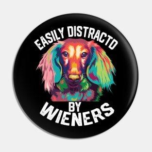 funny easily distracted by wieners Pin