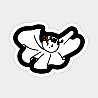 Flower Crown Ghost Magnet