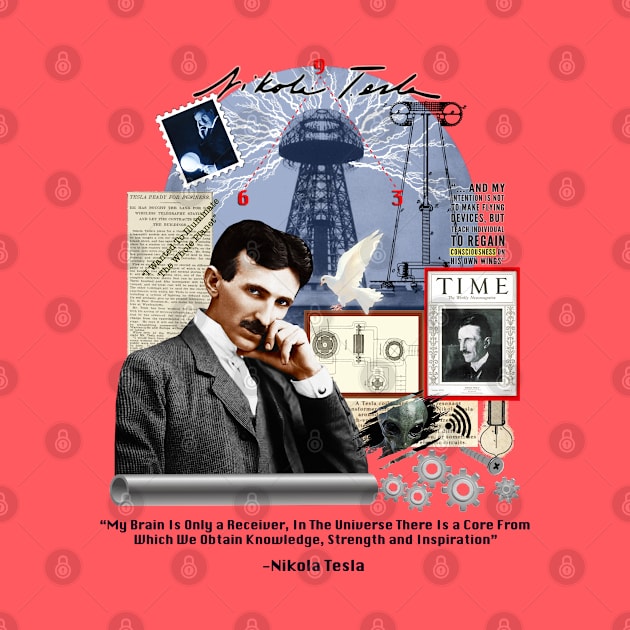 Nikola Tesla Collage LT by Nirvanax Studio