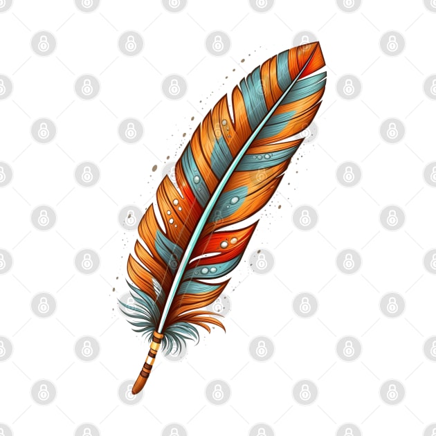 Native American Feather #2 by Chromatic Fusion Studio