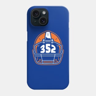 Retro Football Helmet 352 Area Code Gainesville Florida Football Phone Case