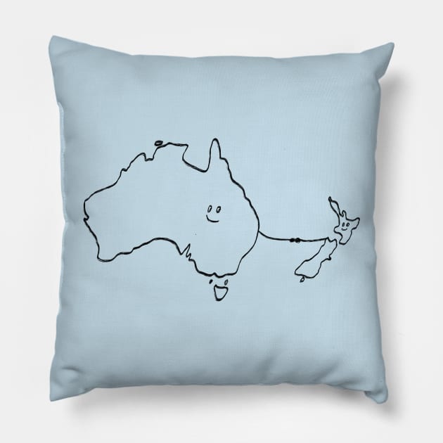 Australia and New Zealand (ANZAC Day) Pillow by Earl Grey