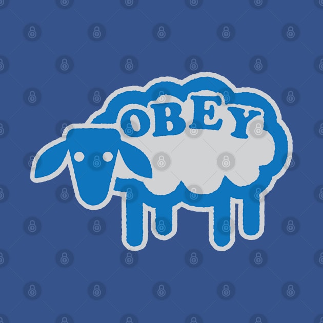 Obey Sheep Blue by SteveGrime