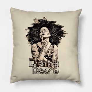 Diana Ross - Vintage Fade Pillow