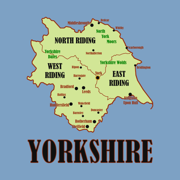 Yorkshire Map by Pr0metheus