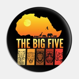 The big five African Pin