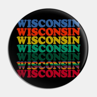 Retro style WISCONSIN Shirt Pin