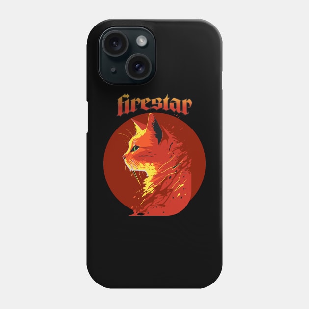 Firestar's Legacy: A Warrior Cat's Journey through Flames Phone Case by laverdeden