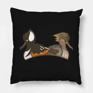 Hooded Merganser Pillow