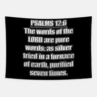 Psalms 12:6 King James Version (KJV) Tapestry