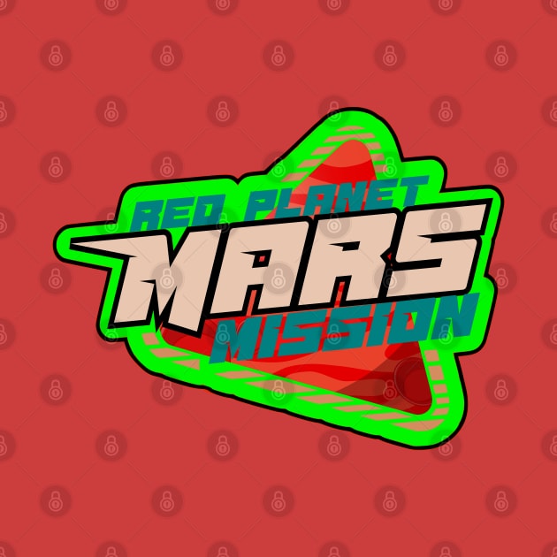 Planet Mars mission badge green by SpaceWiz95