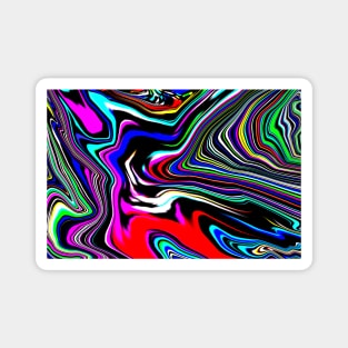 Comic Abstract Background Magnet