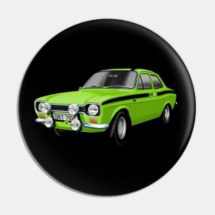 Mk 1 Ford Escort Mexico in green Pin