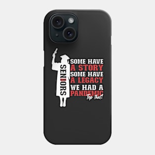 Pandemic Graduation | White And Red Text Funny Graduation Phone Case