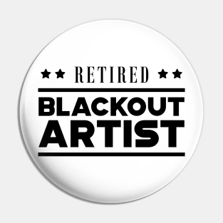 Retired Blackout Artist Pin