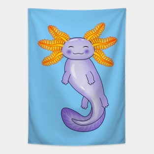 Purple Blue Axolotl Tapestry