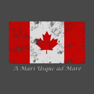 Flag of Canada with motto T-Shirt