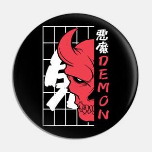 Japan Oni Demon Mask Pin