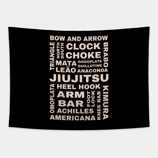 Jiu Jitsu Guide Tapestry by NicGrayTees