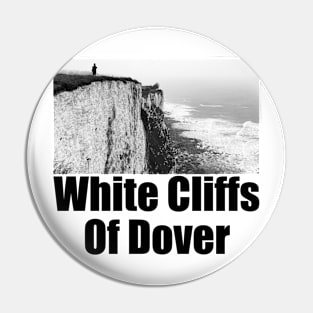 White Cliffs of Dover Black and White Photography Travel Landscape (black text) Pin