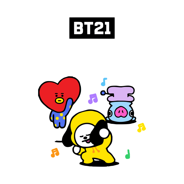 bt21 bts exclusive design 85 by Typography Dose