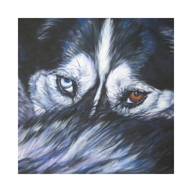 Siberian Husky Fine Art Painting by LASHEPARD