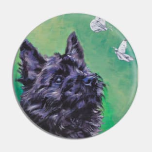 Cairn Terrier Fine Art Painting Pin