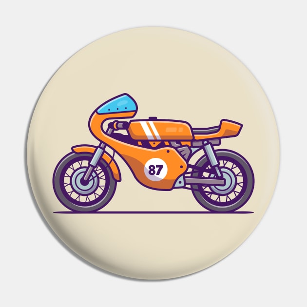 Retro Motorbike Pin by Catalyst Labs