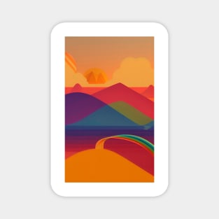 Tropical Mountains Magnet