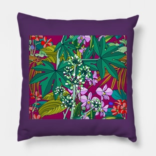 Secret Oasis (cyclamen) Pillow