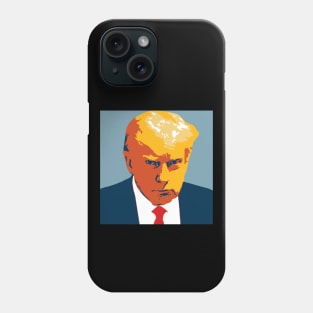 DONALD TRUMP POP ART MUG SHOT Phone Case