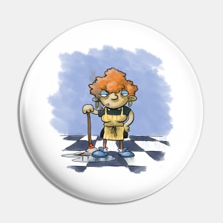 Agnes the Cleaner Pin