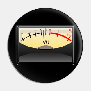 Retro Vu Meter Pin